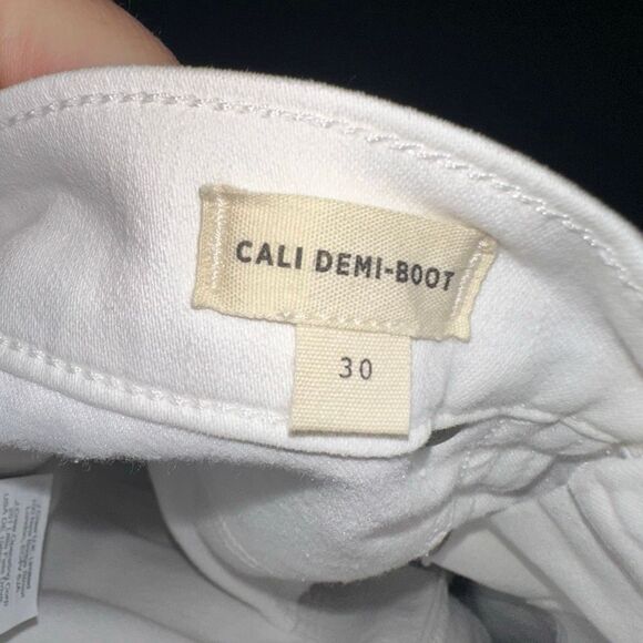 Madewell Cali Demi boot white sustainable size 30 normcore jeans - Picture 3 of 4
